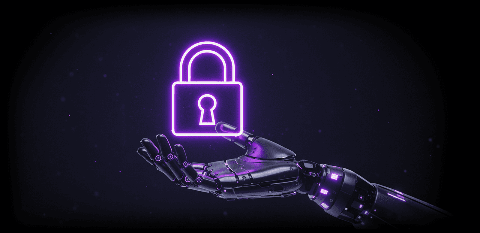 Privacy policy illustration showing data protection and security